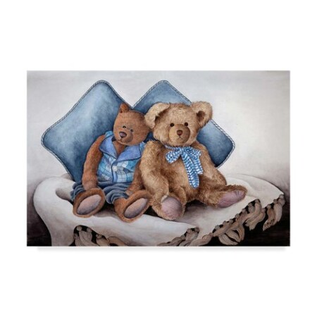 Trademark Fine Art Carol J Rupp 'Blue Bears' Canvas Art, 22x32 ALI39660-C2232GG